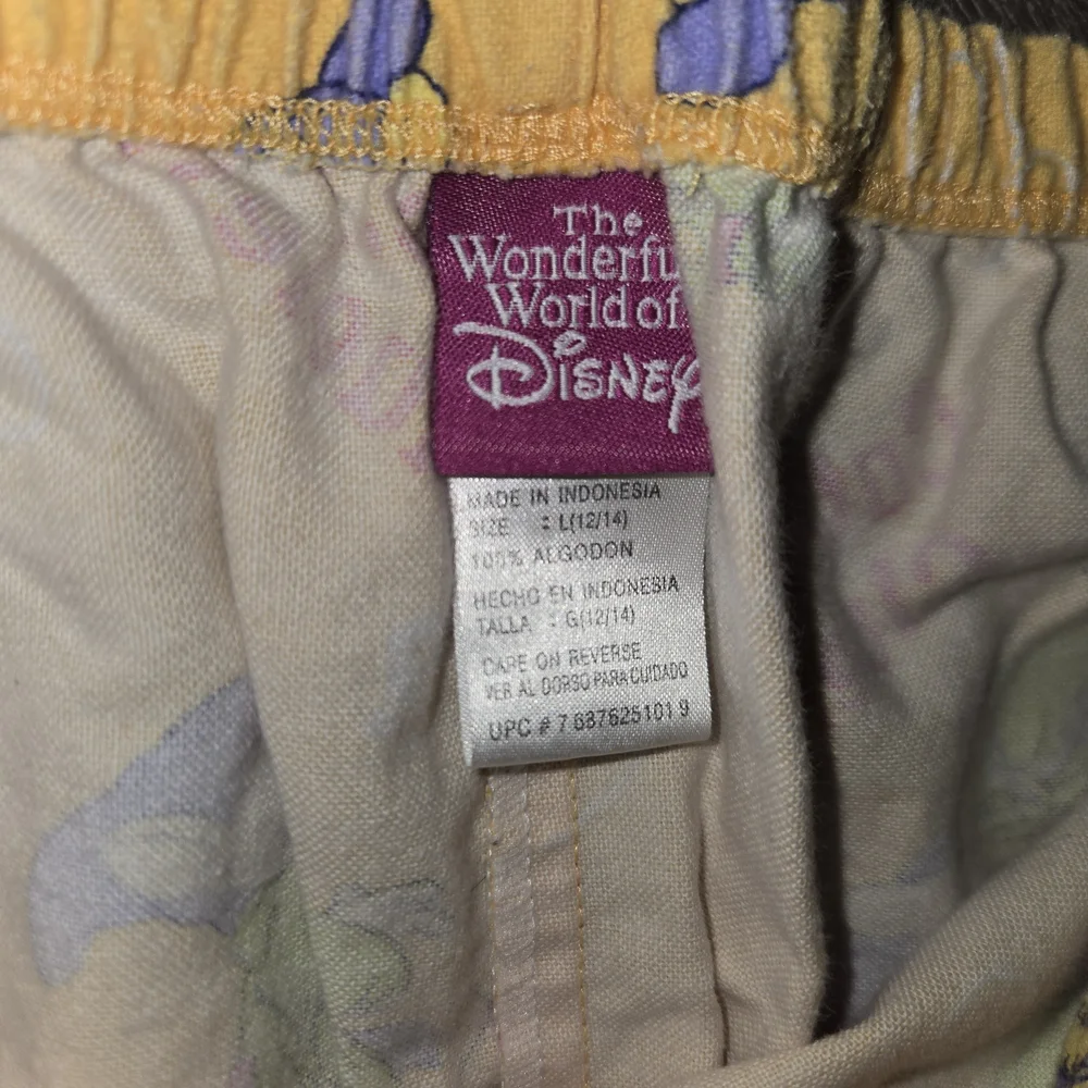Disney Yellow Pajama‎ Bottoms with Green Dwarfs - Picture 3 of 8